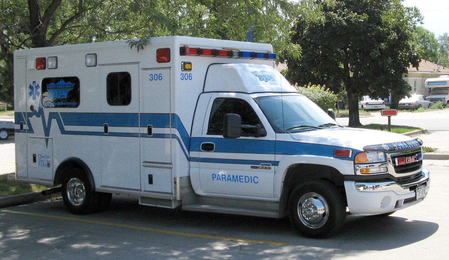 ALS ambulance ready for dispatch
